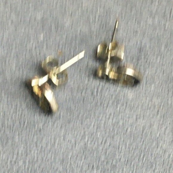 Anchor Stud Pierced Earrings Tiny Silver Black Enamel Nautical Beach Sailing - Picture 3 of 4